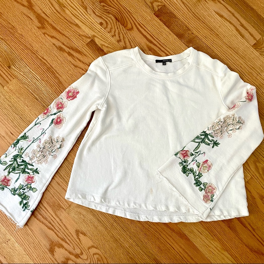 Matty M embroidered sweater top